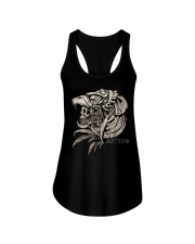 Aztec Skull T-Shirt Calabera Azteca Shirt T-Shirt Ladies Flowy Tank tile