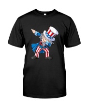 Dabbing Uncle Sam 4th of July Kids Boys Men Funny Dab Dance T-Shirt Classic T-Shirt front