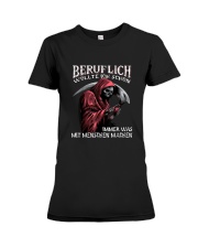 Beruflich wollte ich schon immer was mit Menschen machen Premium Fit Ladies Tee tile