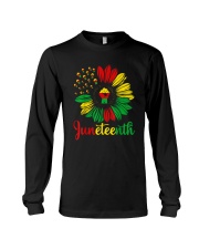 Juneteenth Accentors Sunflower African American Black Pride T-Shirt Long Sleeve Tee tile