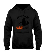 Funny Black Cat Personal Cat Servant T-Shirt Hooded Sweatshirt tile