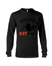 Funny Black Cat Personal Cat Servant T-Shirt Long Sleeve Tee tile