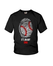 Funny Baseball T-Shirt, It's in my DNA Fingerprint Shirt Youth T-Shirt tile