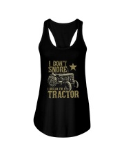I Don't Snore I Dream I'm a Tractor Shirt Funny Tractor Gift T-Shirt Ladies Flowy Tank tile