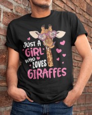 Just A Girl Who Loves Giraffes - Cute Giraffe Lover T-Shirt Classic T-Shirt apparel-classic-tshirt-lifestyle-26