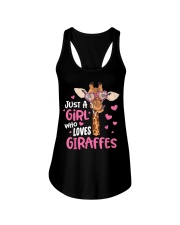 Just A Girl Who Loves Giraffes - Cute Giraffe Lover T-Shirt Ladies Flowy Tank tile