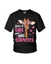 Just A Girl Who Loves Giraffes - Cute Giraffe Lover T-Shirt Youth T-Shirt tile