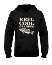 Reel Cool Grandpa Fly Fishing Walleye Fishing Pole Grandpa T-Shirt Hooded Sweatshirt tile