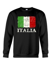 Italian Vintage Flag T-Shirt Italy Retro Banner Ensign Crewneck Sweatshirt tile