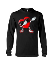 Valentines Day Dabbing Heart Boys Girls Love Dab Dance Funny T-Shirt Long Sleeve Tee tile