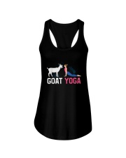 Funny Goat Woman Yoga Favorite Animal Goat Farmer Yogi Pose T-Shirt Ladies Flowy Tank front