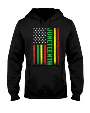 1865 Juneteenth Black History American Flag African Hooded Sweatshirt tile