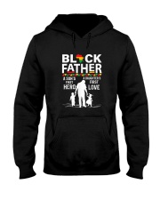 Black Father Son Daughter African American Dad Father's Day T-Shirt Hooded Sweatshirt tile