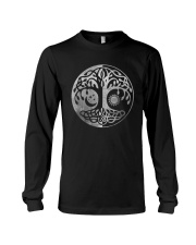 Tree Yggdrasil Of Life Viking Norway Runes Symbol Norse Rune T-Shirt Long Sleeve Tee tile