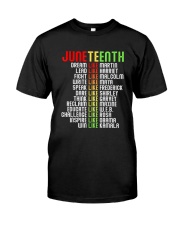 Juneteenth Dream Like Leaders Black Men Women Boys Girls T-Shirt Premium Fit Mens Tee tile