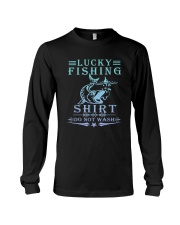 Lucky Fishing Shirt Do Not Wash Vintage Fishing Lover T-Shirt Long Sleeve Tee tile