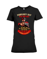 February man - Birthday Premium Fit Ladies Tee tile
