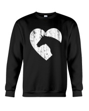 Horse Heart Silhouette For Cowgirl Equestrian Graphic Print T-Shirt Crewneck Sweatshirt tile