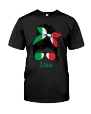 Italian Girl Italy girl Italia woman flag T-Shirt Premium Fit Mens Tee tile