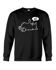 Lazy Funny Cat Shows Stinkefinger - NÖ - Black Cat T-Shirt Crewneck Sweatshirt tile