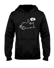 Lazy Funny Cat Shows Stinkefinger - NÖ - Black Cat T-Shirt Hooded Sweatshirt tile