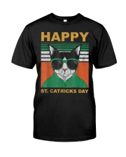 Happy St Catricks Day Cat Humor St. Patrick’s Day Kitten T-Shirt Premium Fit Mens Tee tile