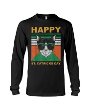 Happy St Catricks Day Cat Humor St. Patrick’s Day Kitten T-Shirt Long Sleeve Tee tile