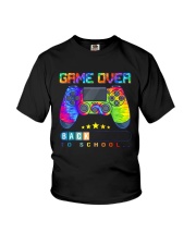 Game Over Back To School Shirt Funny Kids First Day School T-Shirt Youth T-Shirt front