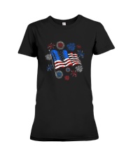 Fireworks 4th of July American Flag Patriotic Sparklers T-Shirt Premium Fit Ladies Tee tile