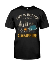 Life Is Better At The Campfire Funny Camper Camp Camping T-Shirt Premium Fit Mens Tee tile