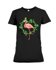 Irish Flamingo Green Saint Patrick Day 2022 Lucky St Pattys T-Shirt Premium Fit Ladies Tee tile
