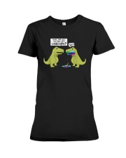 Funny Did You Eat The Last Unicorn Dinosaur Short Sleeve T-Shirt Premium Fit Ladies Tee tile