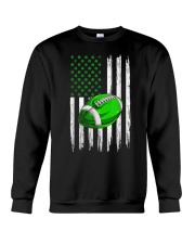 Retro USA Flag Football Shamrock Sports St. Patrick's Day T-Shirt Crewneck Sweatshirt tile