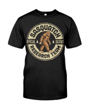 Bigfoot Research Team Retro Vintage Sasquatch Men Women T-Shirt Classic T-Shirt front