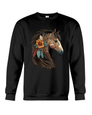 Equestrian Horse Portrait Western CowGirl Horseback Riding T-Shirt Crewneck Sweatshirt tile
