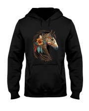 Equestrian Horse Portrait Western CowGirl Horseback Riding T-Shirt Hooded Sweatshirt tile
