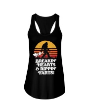 Sasquatch Breakin Hearts & Rippin Farts! Funny Bigfoot Sun T-Shirt Ladies Flowy Tank tile