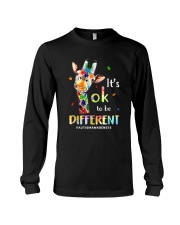 Autism Awareness Cute Giraffe Animal Its Ok To Be Different T-Shirt Long Sleeve Tee tile