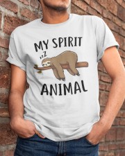 Sloth-Shirt My Spirit Animal Funny Sloth-Gift T-Shirt Classic T-Shirt apparel-classic-tshirt-lifestyle-26