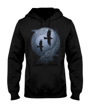 Odins Rabe Symbol Viking Lothbrok Viking Runes Viking T-Shirt Hooded Sweatshirt tile