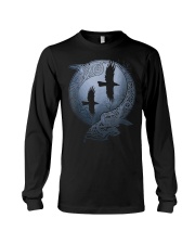 Odins Rabe Symbol Viking Lothbrok Viking Runes Viking T-Shirt Long Sleeve Tee tile
