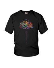 Lotus Flower Namaste Yoga Watercolor Meditation Zen Bohemian T-Shirt Youth T-Shirt tile