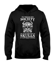 Mens Viking Nordic Valhalla Odin Funny Society Problem Today T-Shirt Hooded Sweatshirt tile