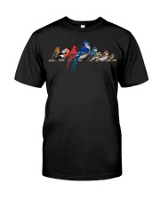 Garden Birds Blue Jay Bullfinch Ornithologist Biologist T-Shirt Premium Fit Mens Tee tile