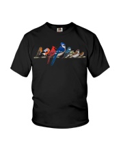 Garden Birds Blue Jay Bullfinch Ornithologist Biologist T-Shirt Youth T-Shirt tile