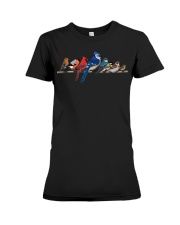 Garden Birds Blue Jay Bullfinch Ornithologist Biologist T-Shirt Premium Fit Ladies Tee tile