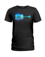 Guitar Lake Shadow Love Guitar Musician T-Shirt Ladies T-Shirt tile