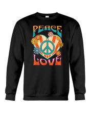 Retro Peace Love Peace Sign 60s 70s Hippie Style T-Shirt Crewneck Sweatshirt tile