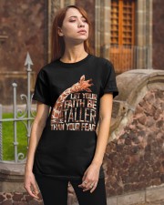 Let Your Faith Be Taller Than Your Fear Giraffe T-Shirt Classic T-Shirt apparel-classic-tshirt-lifestyle-06