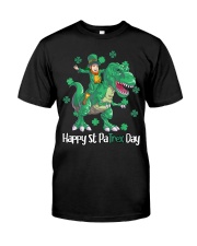 Dino St Patricks Day Shirt Kids Toddler Boys Leprechaun T-Shirt Premium Fit Mens Tee tile